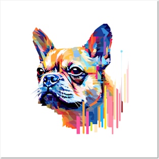 French Bulldog Dog Pet World Animal Lover Furry Friend Abstract Posters and Art